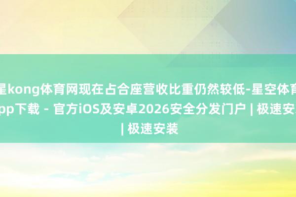 星kong体育网现在占合座营收比重仍然较低-星空体育App下载 - 官方iOS及安卓2026安全分发门户 | 极速安装